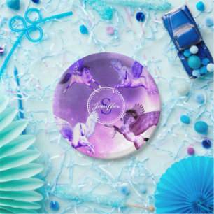 Prato De Papel Universo Pégaso Mágico.      