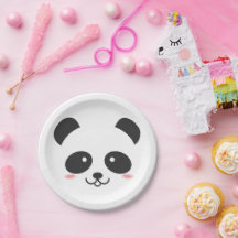 Urso de Panda Kawaii, Simples, Branco e Preto