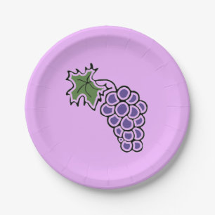 Prato De Papel Uvas
