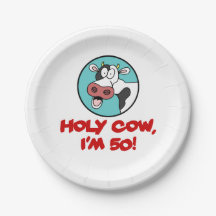 Vaca santamente eu sou 50th decoração engraçada do
