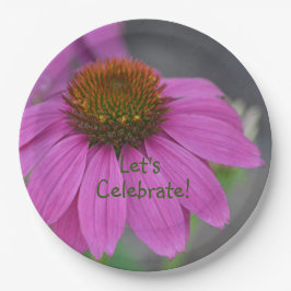 Prato De Papel Vamos Celebrar Flor Cone