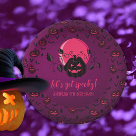 Prato De Papel Vamos fica assustado no dia das bruxas qualquer Fe