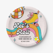Vamos Rolando Aniversário da Garota de Patinação n