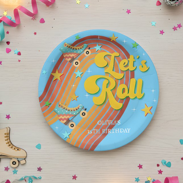 Prato De Papel Vamos rolo skate retrógrado arco-íris (Criador carregado)