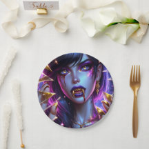 Vampiro com Olhos e Dentes de Ouro Halloween