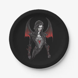 Prato De Papel Vampiro do Dia das Bruxas 6, divertida, aterroriza