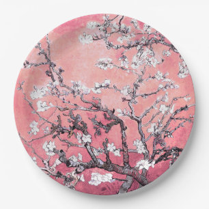 Prato De Papel Van Gogh Almond Blossom cor-de-rosa