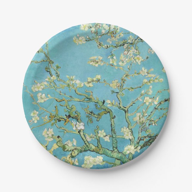 Prato De Papel Van Gogh Almond Blossoms (Frente)