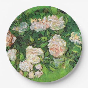 Prato De Papel Van Gogh - Rosas Rosa