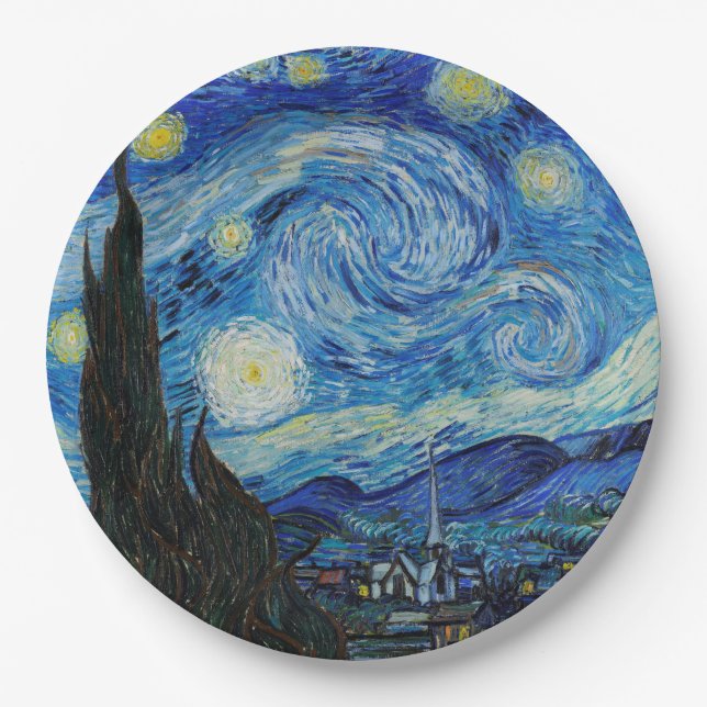 PRATO DE PAPEL: VAN GOGH : STARRY NIGHT (Frente)