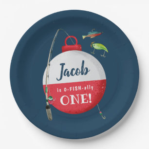 Prato De Papel Varrendo no Grande Aniversário de Pesca ONE