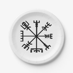 Prato De Papel Vegvísir (Viking Compass)