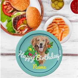 Prato De Papel Vendedor de Ouros de Sonho de Cachorro