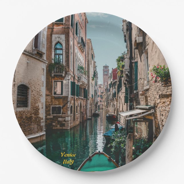 Prato De Papel Veneza Itália Cidade Flutuante (Frente)