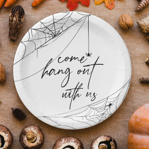 Prato De Papel Venha Conosco Festa De Halloween