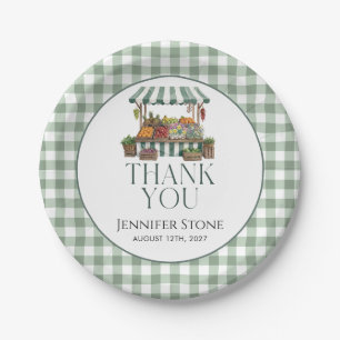 Prato De Papel Verde Salvia Fresco do Mercado 