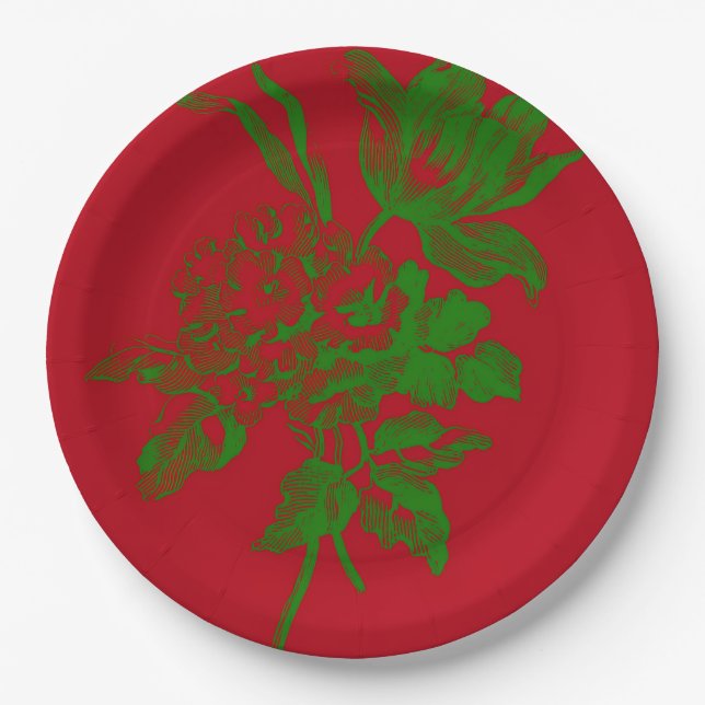 PRATO DE PAPEL VERMELHO (Frente)