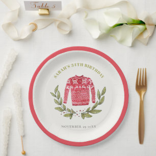 Prato De Papel Vermelho-de-inverno, doce e feio, de qualquer idad