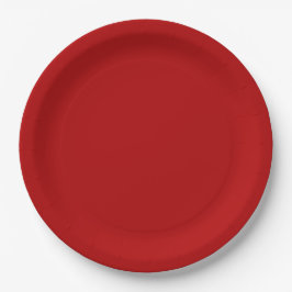 Prato De Papel Vermelho Scarlet Vermelho Sólido