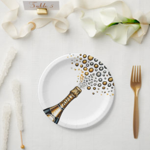 Prato De Papel Véspera de ano novo