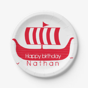 Prato De Papel Viagem de navio/barco com cor personalizada