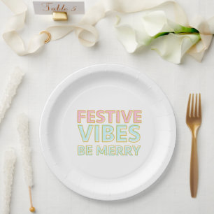 Prato De Papel Víblias Festivas Coloridas Modernas Sejam Felizes