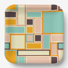 Vibrant abstract pattern with rectangles