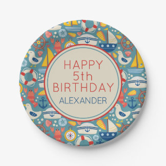 Prato De Papel Vida marinha marítima marítima náutica e costeira