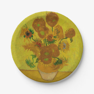 Prato De Papel Vincent Van Gogh 15 Sunflower Painting