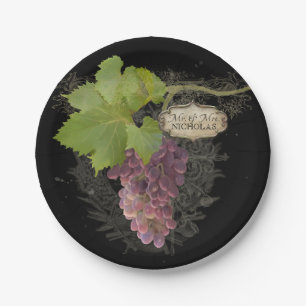 Prato De Papel Vinhas Vineyard Elegante Sr. e Sra. Wedding