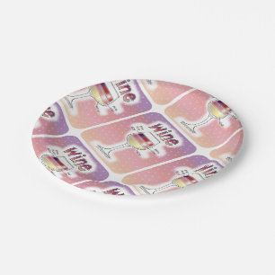 PRATO DE PAPEL VINHO, MAIS VINHO, AINDA MAIS VINHO