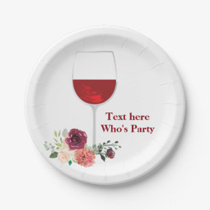 Prato De Papel vinho tinto, elegante, vinho, Placa de Papel