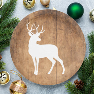 Prato De Papel Vintage Beauty Wood & Deer