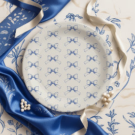 Prato De Papel Vintage Coquette Blue Arco floral