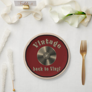 Prato De Papel Vintage - De volta ao Vinyl, o recorde voltou