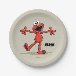 Prato De Papel Vintage Elmo