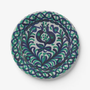 Prato De Papel Vintage Fajalauza Granada Pottery Boho Espanhol