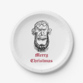 Prato De Papel Vintage Jacob Marley Dickens A Christmas Carol