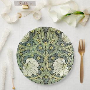 Prato De Papel Vintage Pimpernel Floral Patterno William Morris