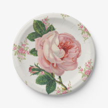 Vintage Pink Rose Floral