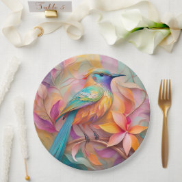 Prato De Papel Violet Throed Songbird Fantasy Bird