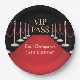 Prato De Papel VIP Pass Hollywood Red Carpet Birday