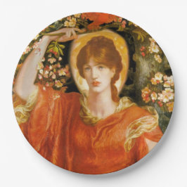 Prato De Papel Visão de Fiametta (Mulher de Cabelos Vermelhos) (R