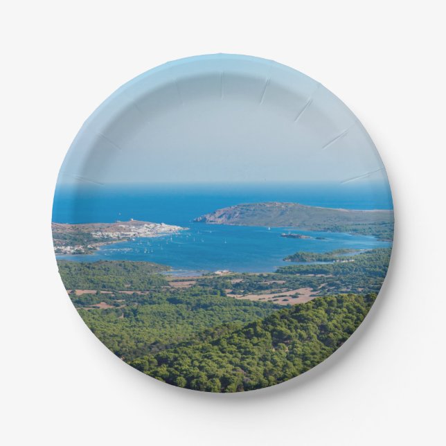 Prato De Papel Vista aérea sobre Menorca do cume de Monte Toro (Frente)