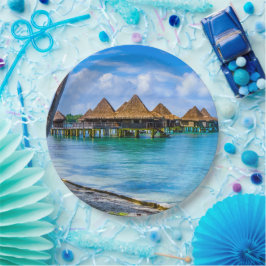 Prato De Papel Vivendo na água