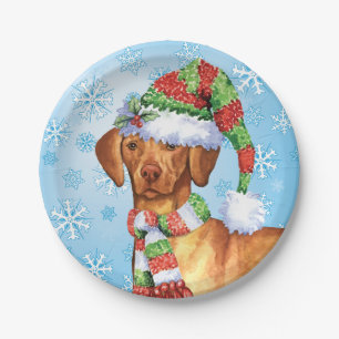 Prato De Papel Vizsla Natal