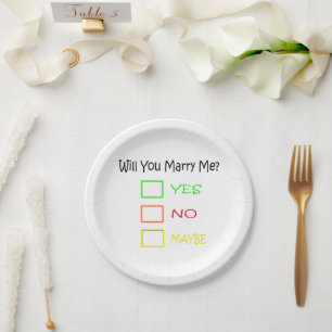Prato De Papel Você casar-me-á por Shirley Taylor