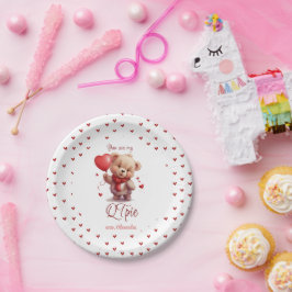 Prato De Papel Você é meu QTpie | Dia de os namorados de Urso de 