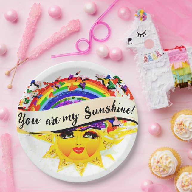 PRATO DE PAPEL VOCÊ É MEU SOL (Festa)