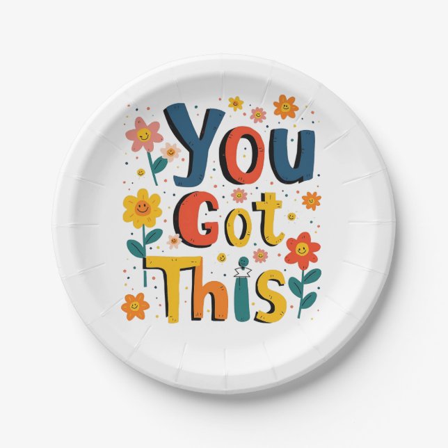 Prato De Papel Você Recebeu Este Teste De Teste De Dia Do Profess (Frente)